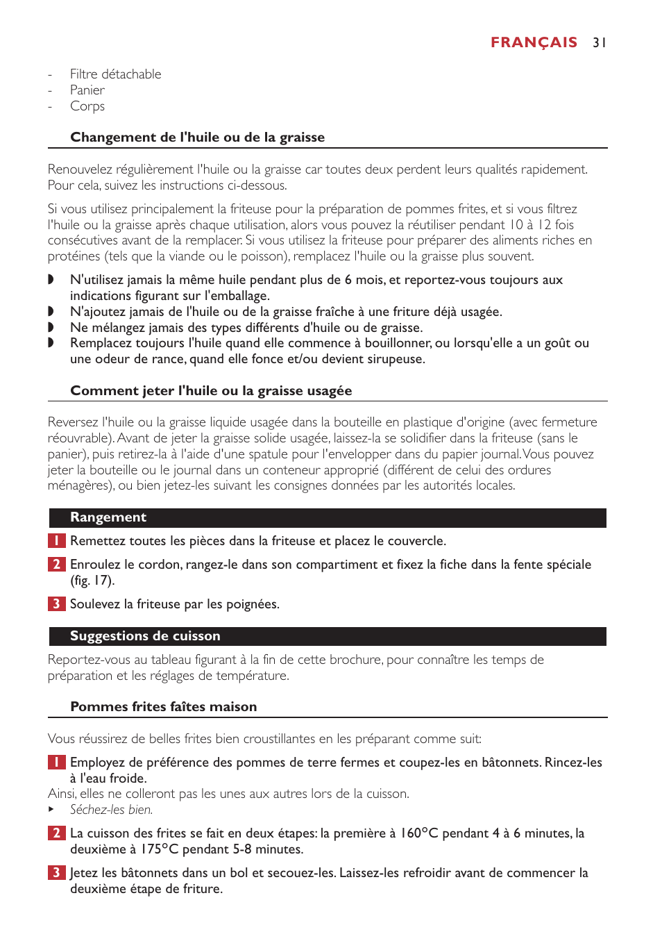 Philips Freidora User Manual | Page 31 / 80