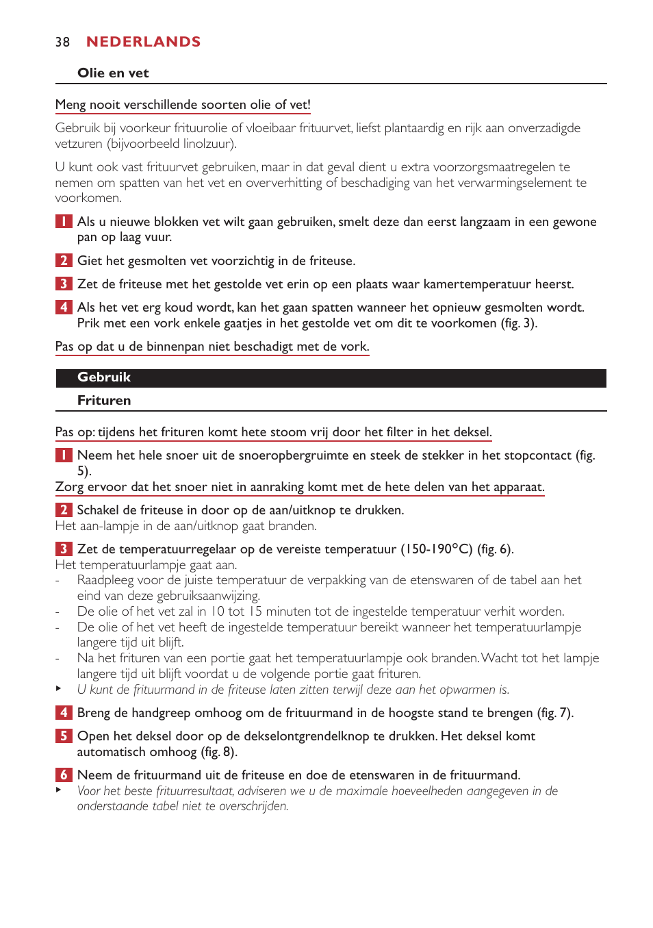 Philips Freidora User Manual | Page 38 / 80