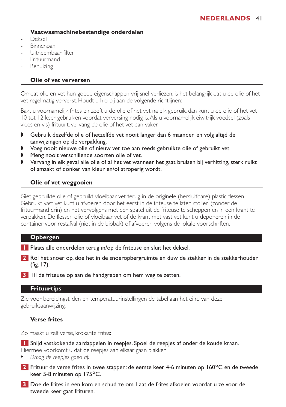 Philips Freidora User Manual | Page 41 / 80
