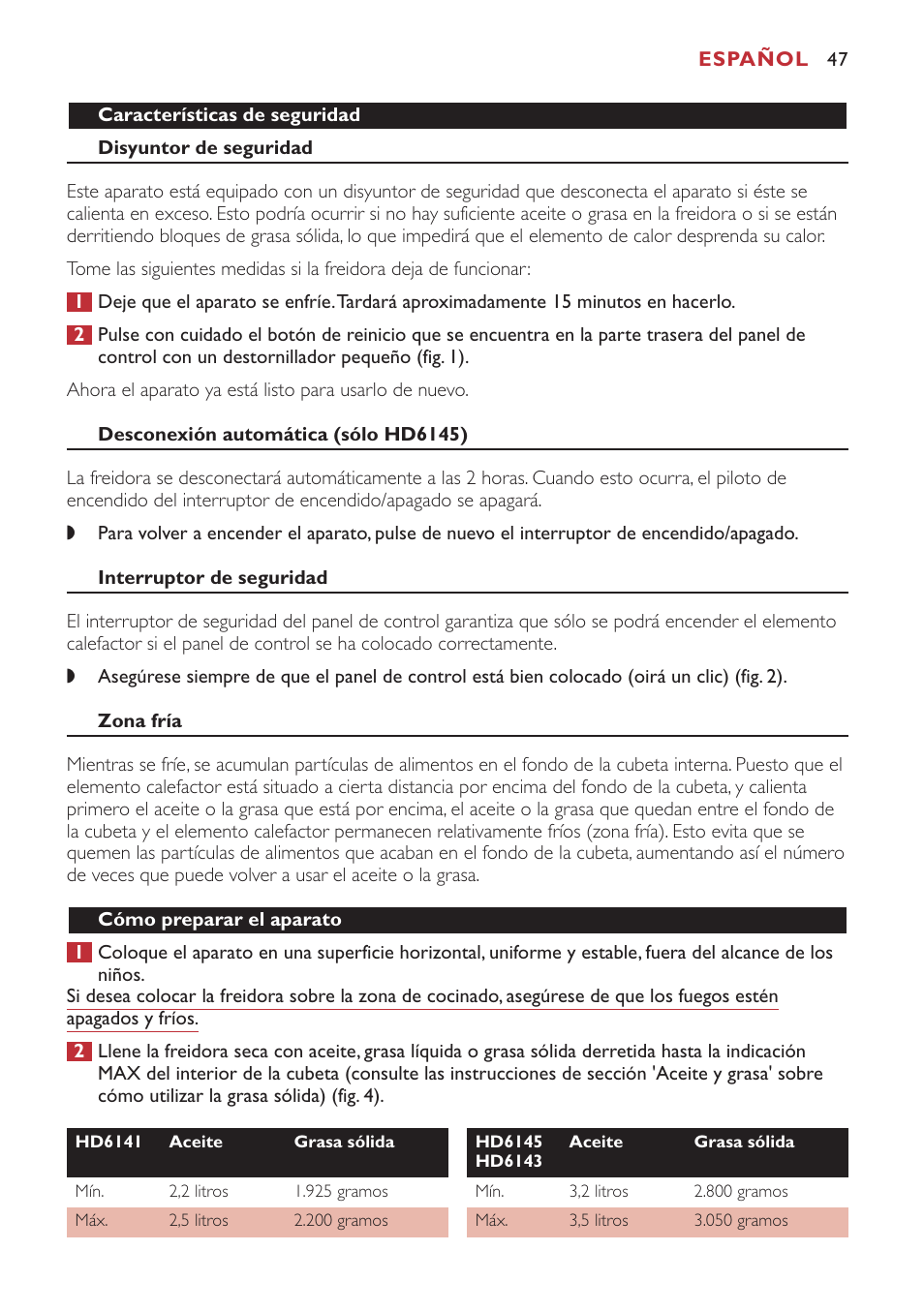Philips Freidora User Manual | Page 47 / 80