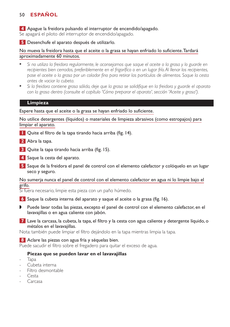 Philips Freidora User Manual | Page 50 / 80
