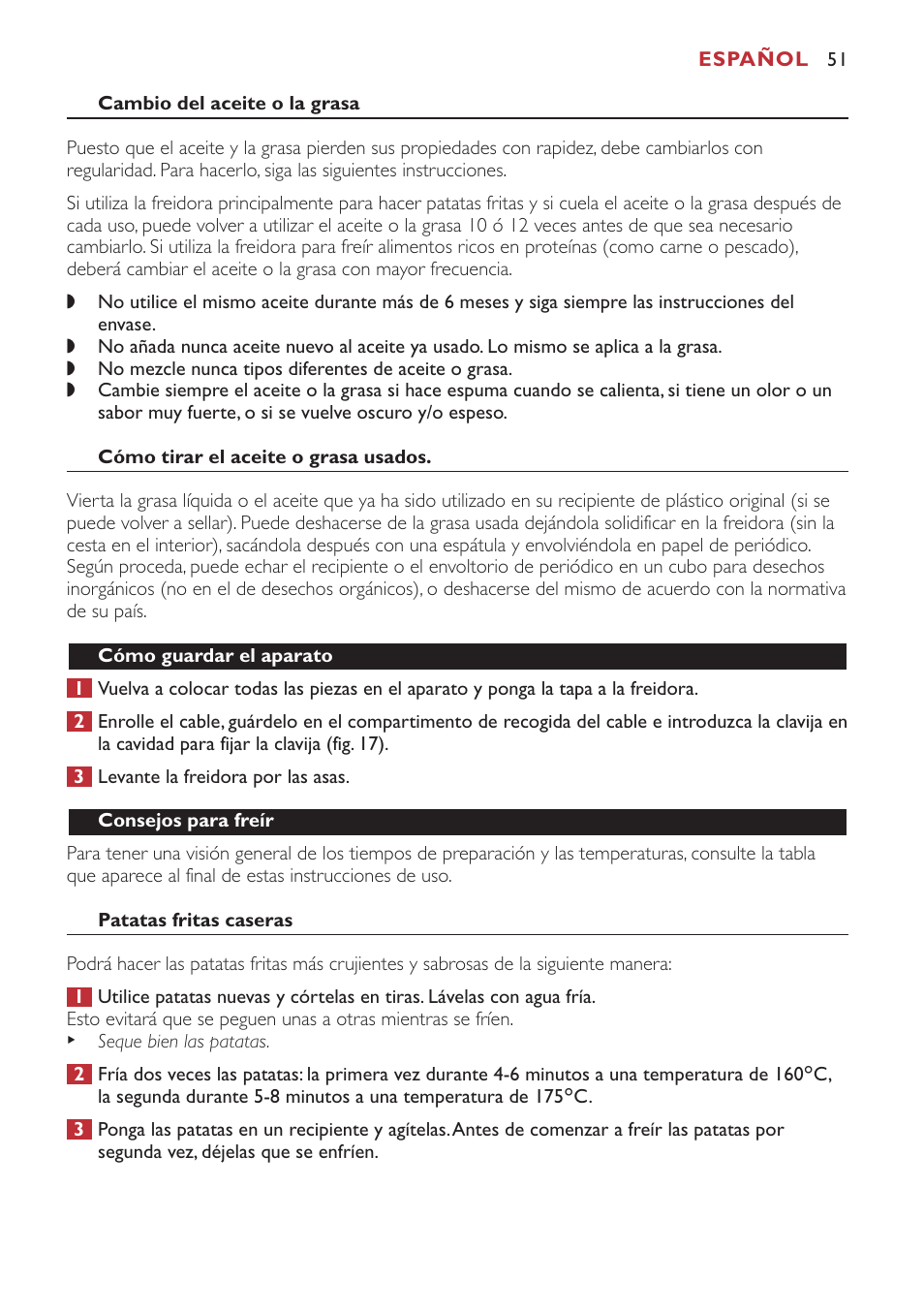 Philips Freidora User Manual | Page 51 / 80