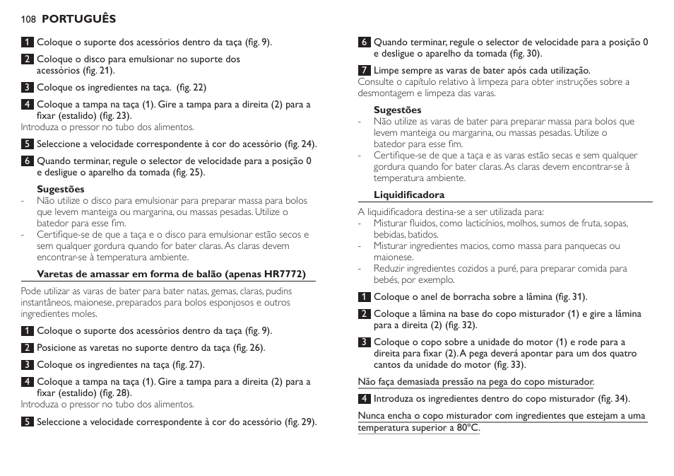 Philips Robot de cocina User Manual | Page 108 / 136