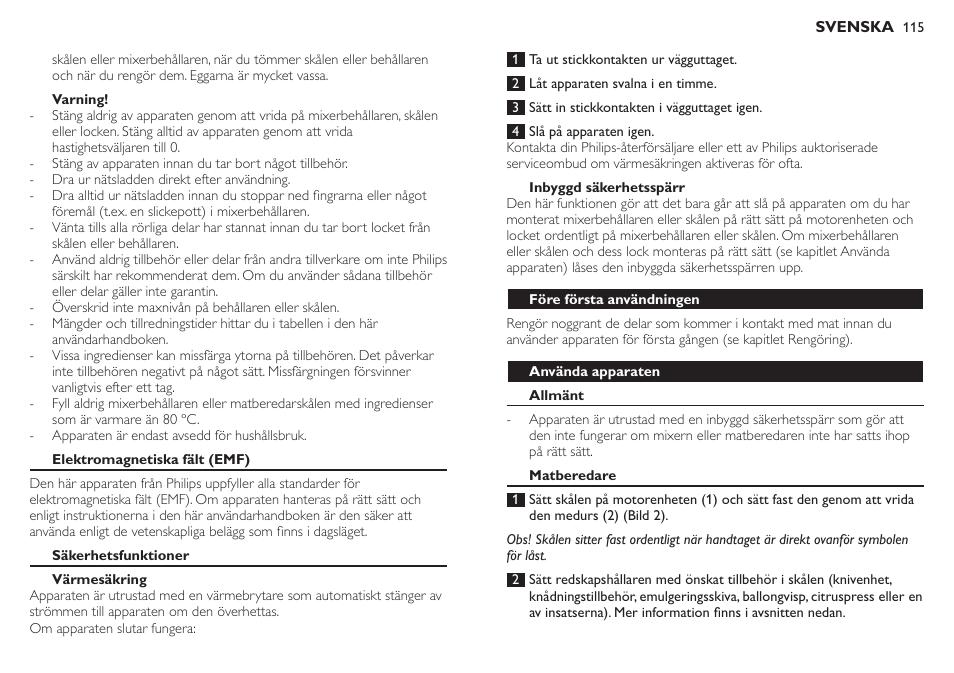 Philips Robot de cocina User Manual | Page 115 / 136
