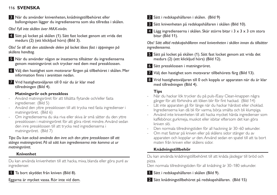 Philips Robot de cocina User Manual | Page 116 / 136