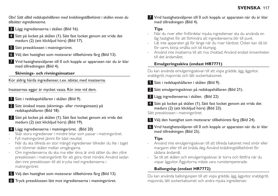 Philips Robot de cocina User Manual | Page 117 / 136