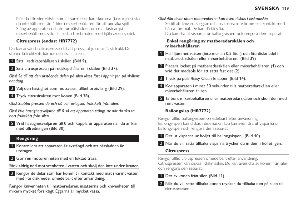 Philips Robot de cocina User Manual | Page 119 / 136