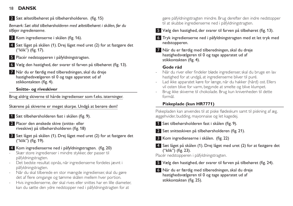 Philips Robot de cocina User Manual | Page 18 / 136