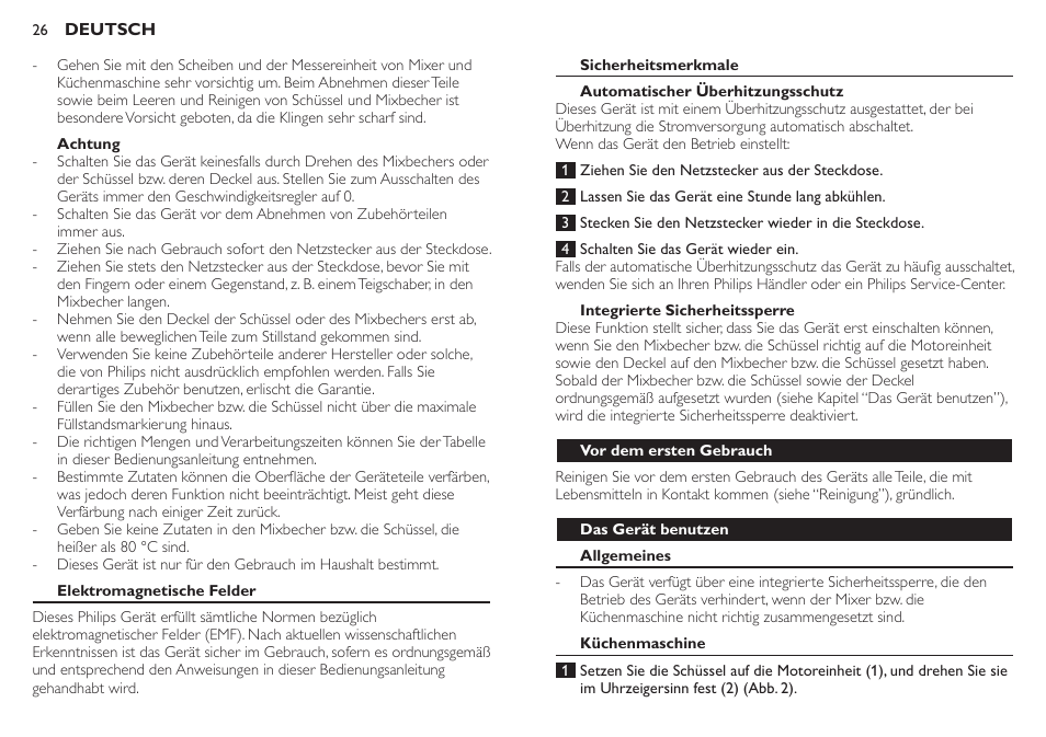 Philips Robot de cocina User Manual | Page 26 / 136