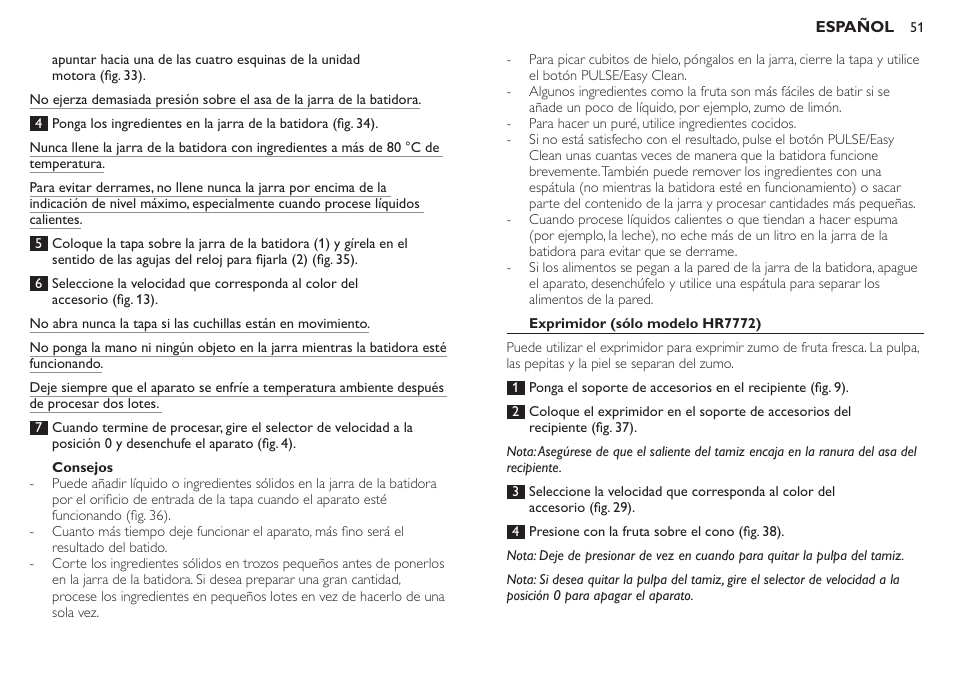 Philips Robot de cocina User Manual | Page 51 / 136