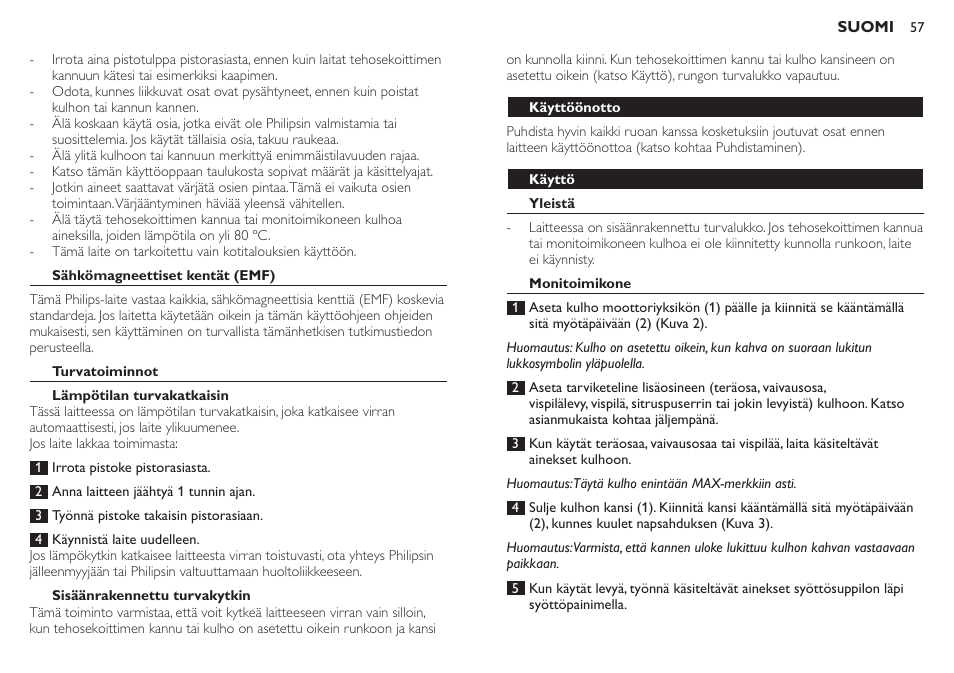 Philips Robot de cocina User Manual | Page 57 / 136