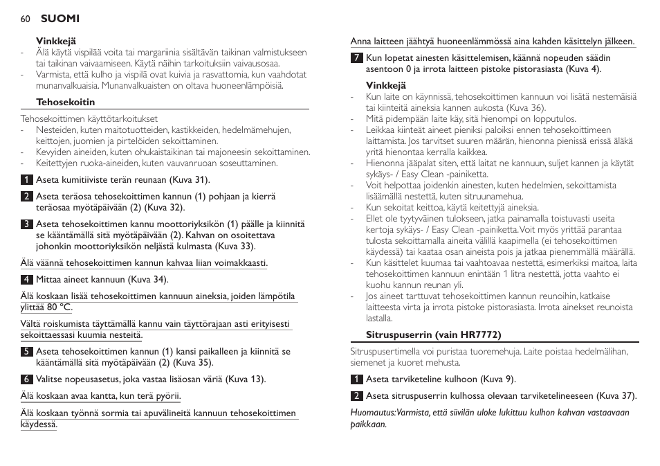 Philips Robot de cocina User Manual | Page 60 / 136