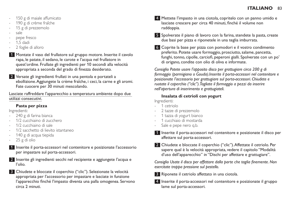 Philips Robot de cocina User Manual | Page 83 / 136
