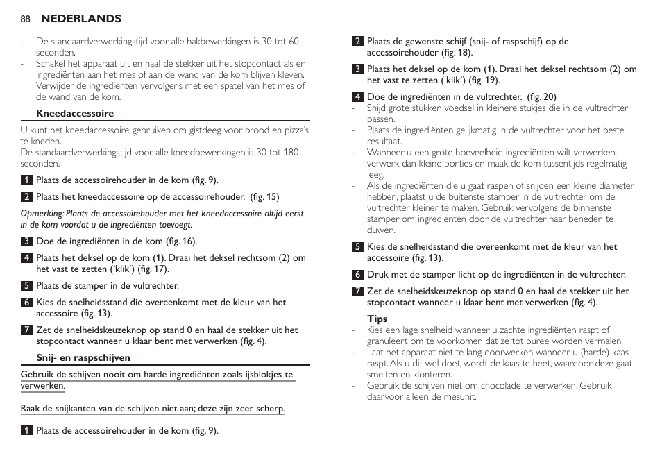 Philips Robot de cocina User Manual | Page 88 / 136