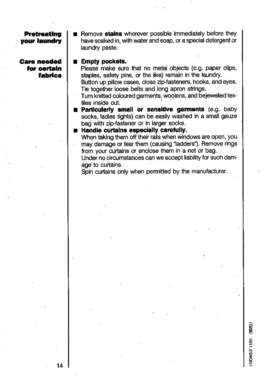 AEG LAVAMAT 6450 User Manual | Page 14 / 40