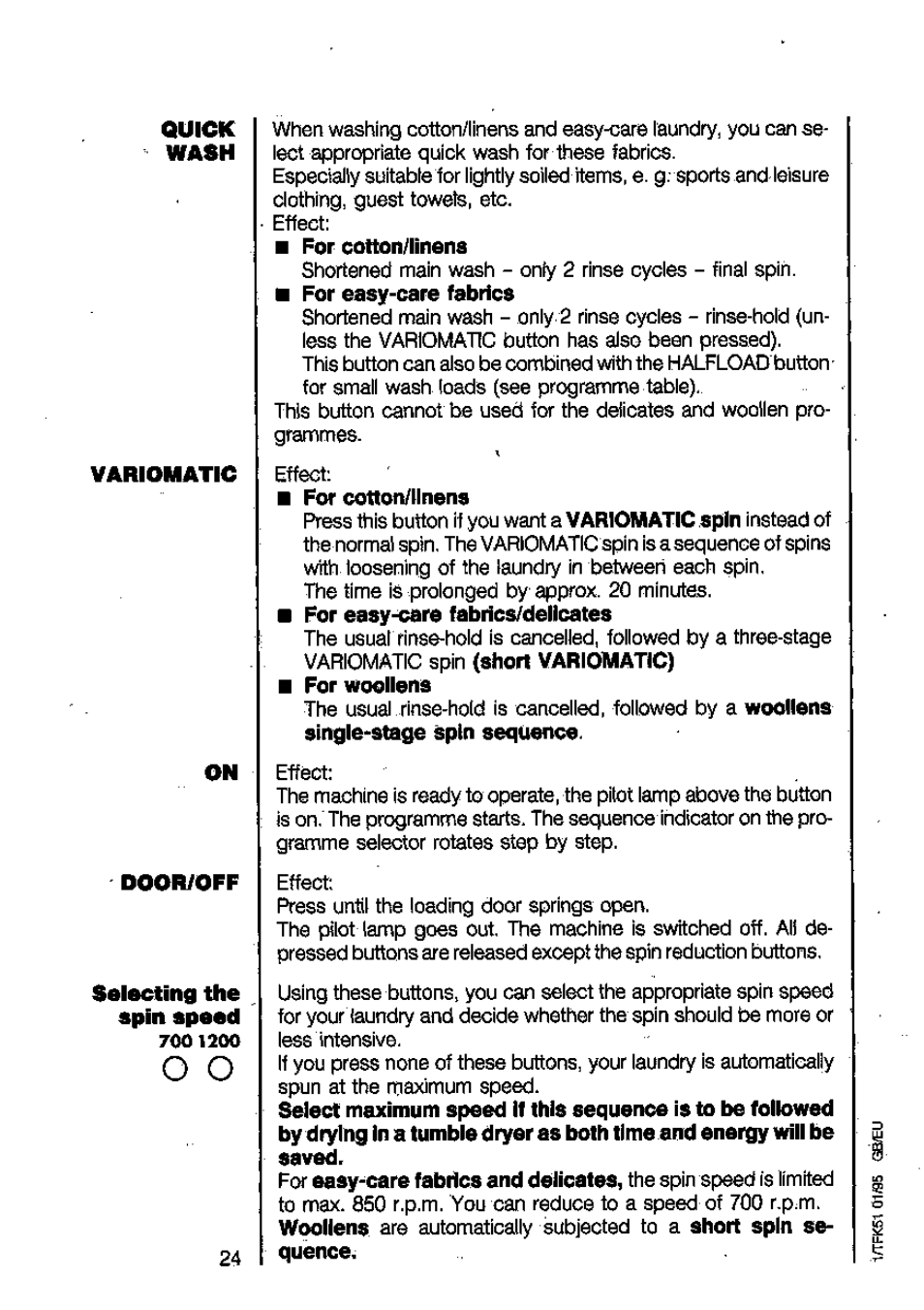 AEG LAVAMAT 6450 User Manual | Page 24 / 40