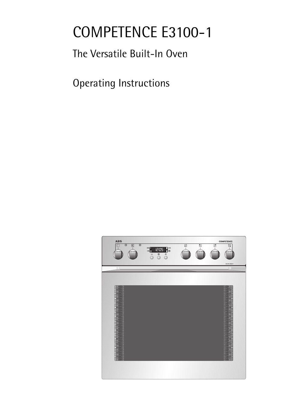 AEG COMPETENCE E3100-1 User Manual | 52 pages