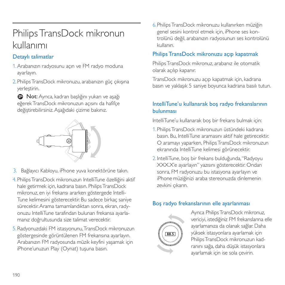 Philipstransdock mikronun kullanımı | Philips TransDock micro User Manual | Page 190 / 212