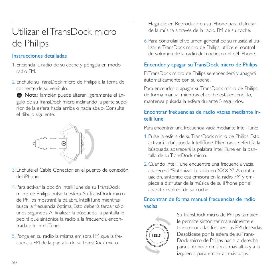 Utilizar eltransdock micro de philips | Philips TransDock micro User Manual | Page 50 / 212
