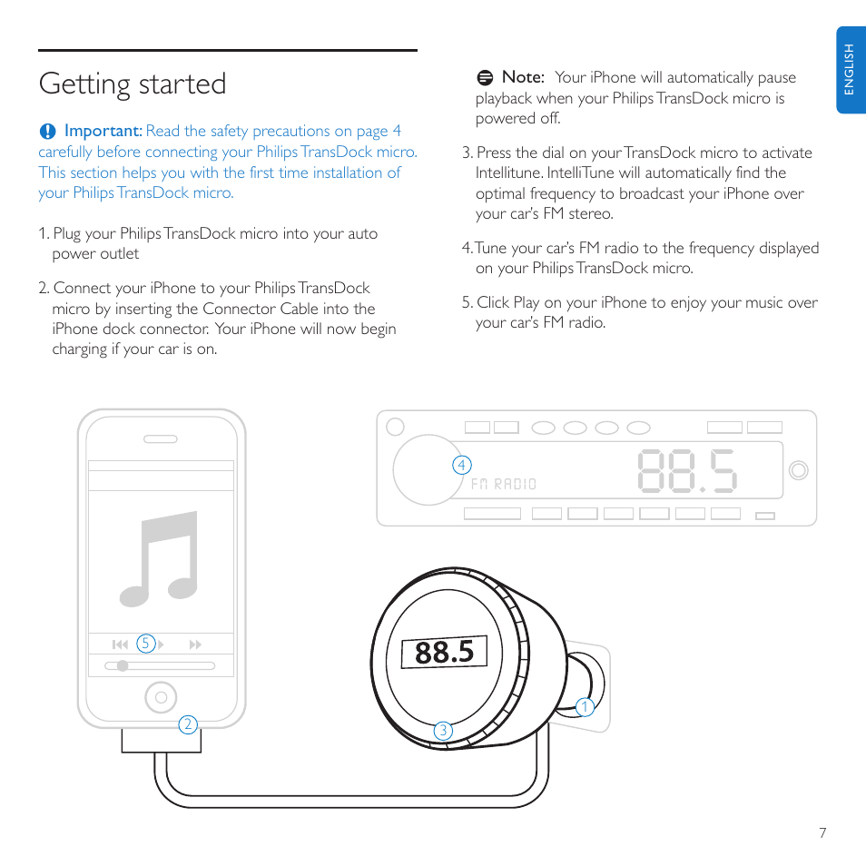 Getting started | Philips TransDock micro User Manual | Page 7 / 212