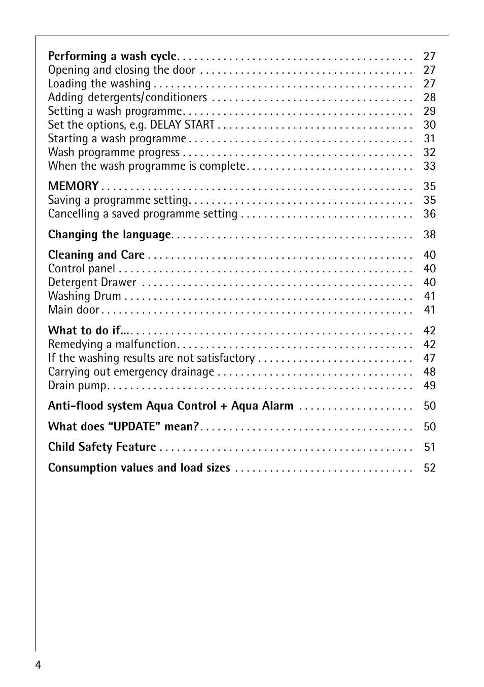AEG REGINA 1850 User Manual | Page 4 / 68