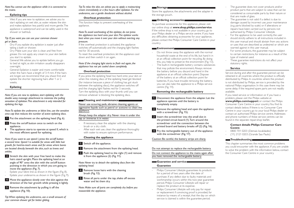 Philips SatinSoft Depiladora User Manual | Page 2 / 7