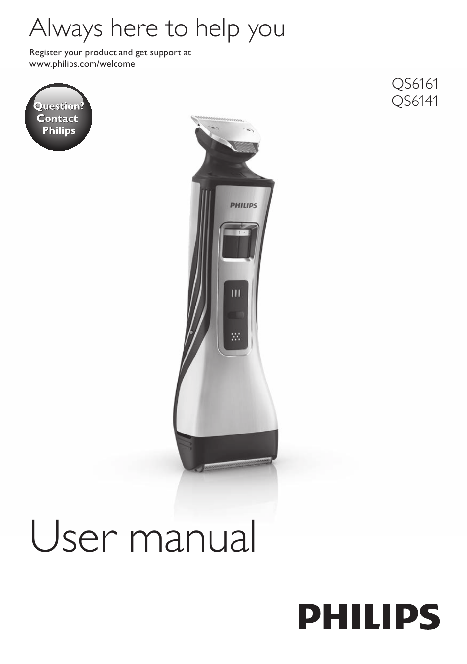 Philips StyleShaver Perfilador y afeitadora resistente al agua User Manual | 182 pages