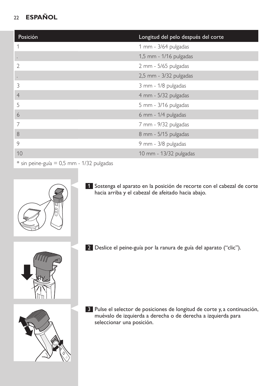 Philips StyleShaver Perfilador y afeitadora resistente al agua User Manual | Page 22 / 182