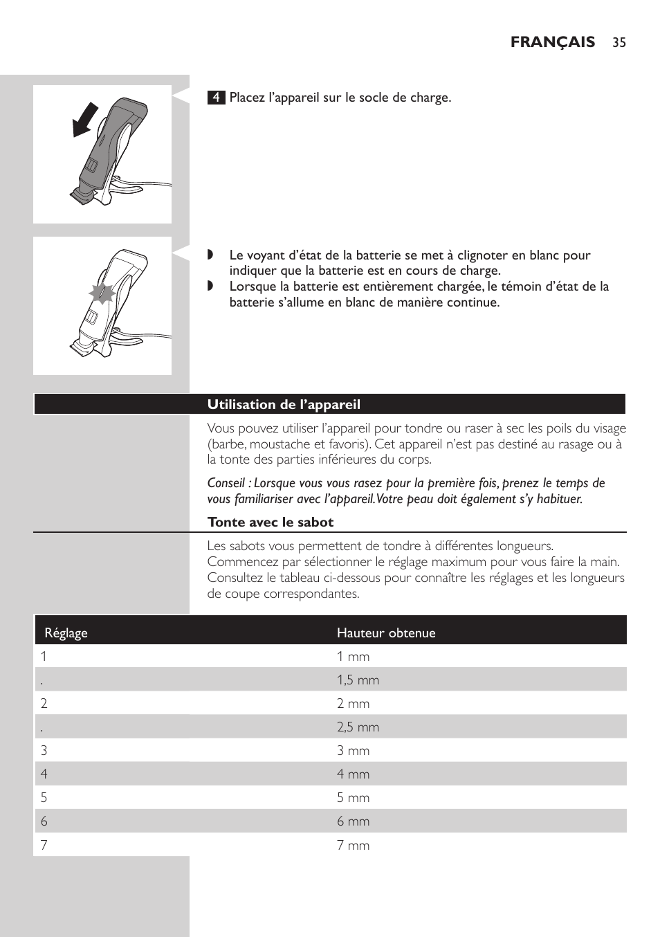 Philips StyleShaver Perfilador y afeitadora resistente al agua User Manual | Page 35 / 182