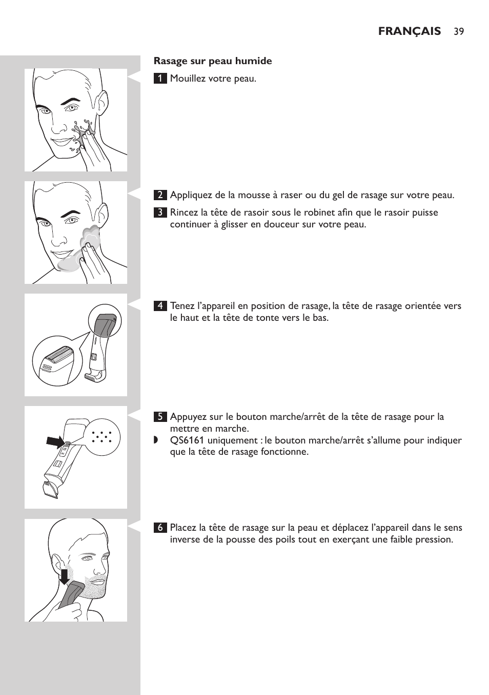 Philips StyleShaver Perfilador y afeitadora resistente al agua User Manual | Page 39 / 182