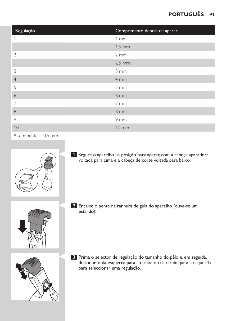 Philips StyleShaver Perfilador y afeitadora resistente al agua User Manual | Page 91 / 182