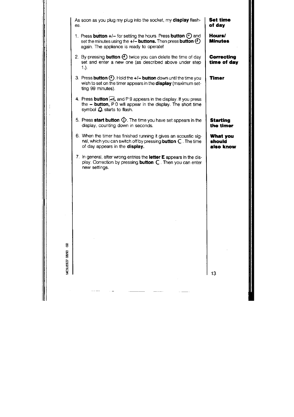 AEG MICROMAT 125 User Manual | Page 13 / 36