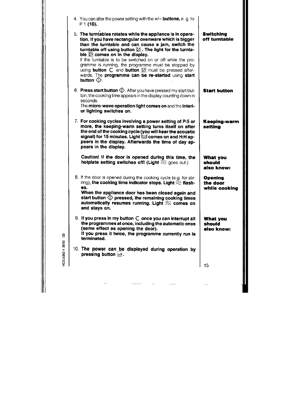 AEG MICROMAT 125 User Manual | Page 15 / 36