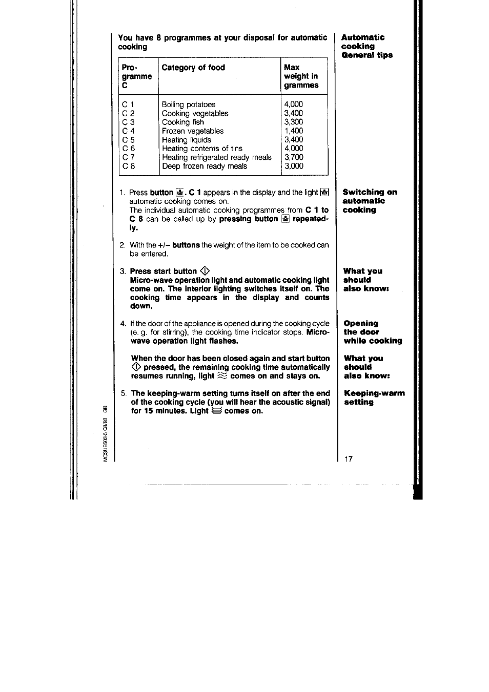 AEG MICROMAT 125 User Manual | Page 17 / 36