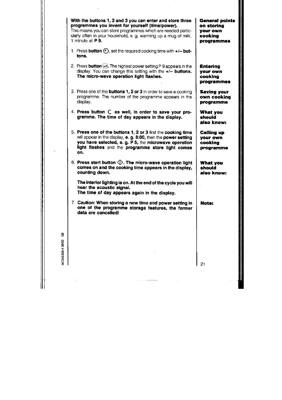 AEG MICROMAT 125 User Manual | Page 21 / 36