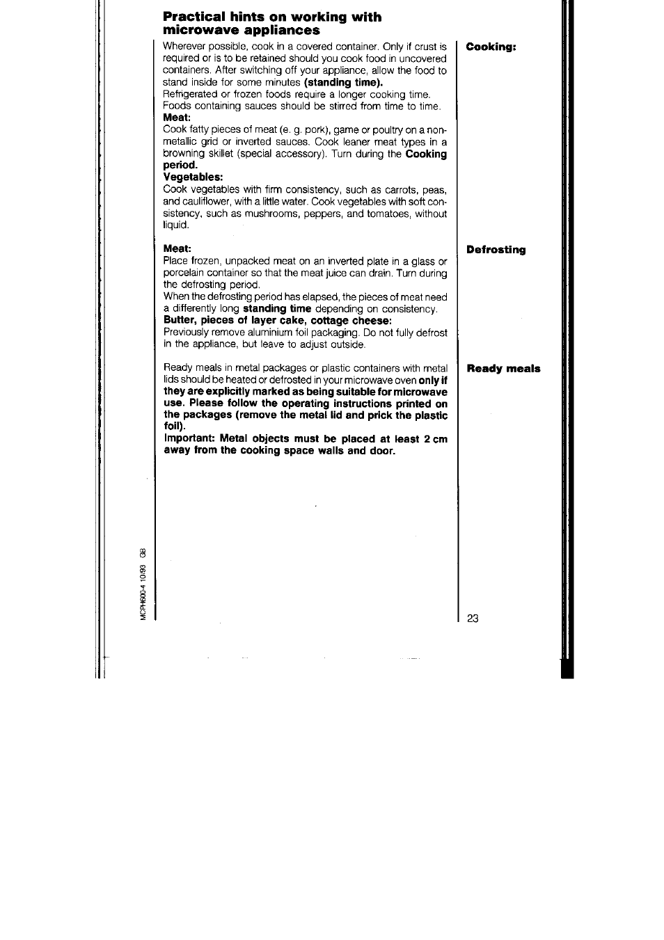 AEG MICROMAT 125 User Manual | Page 23 / 36