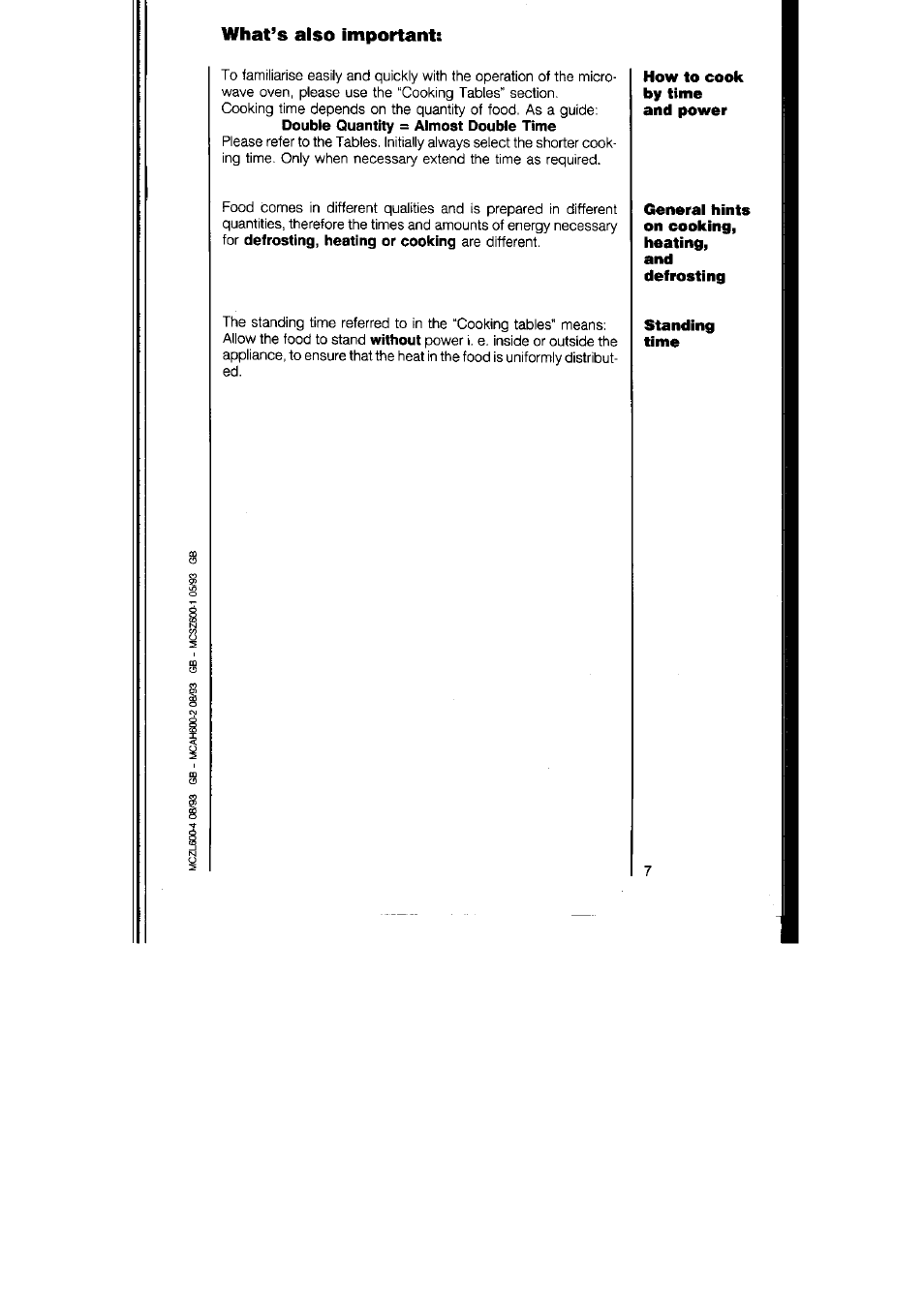 What’s also important, Standing | AEG MICROMAT 125 User Manual | Page 7 / 36