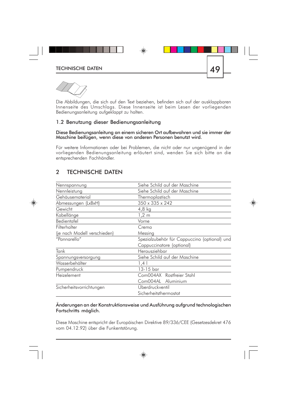 Philips Saeco Via Veneto Cafetera expreso manual User Manual | Page 49 / 104