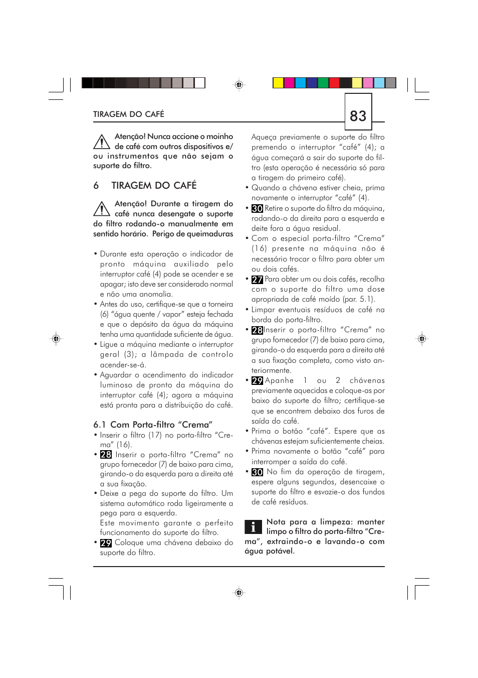 Philips Saeco Via Veneto Cafetera expreso manual User Manual | Page 83 / 104