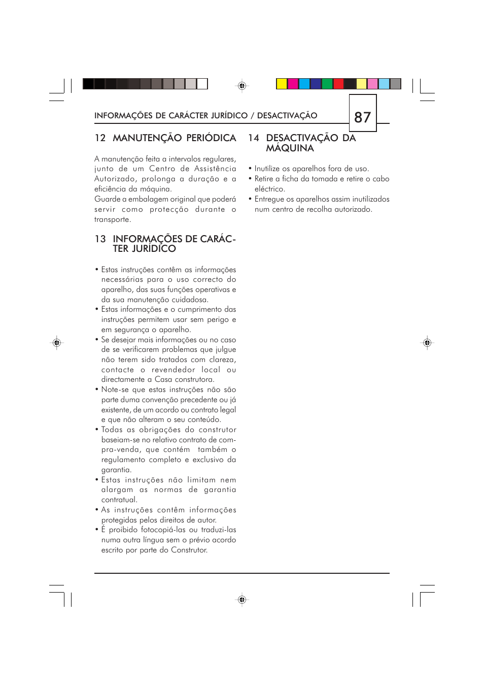 Philips Saeco Via Veneto Cafetera expreso manual User Manual | Page 87 / 104