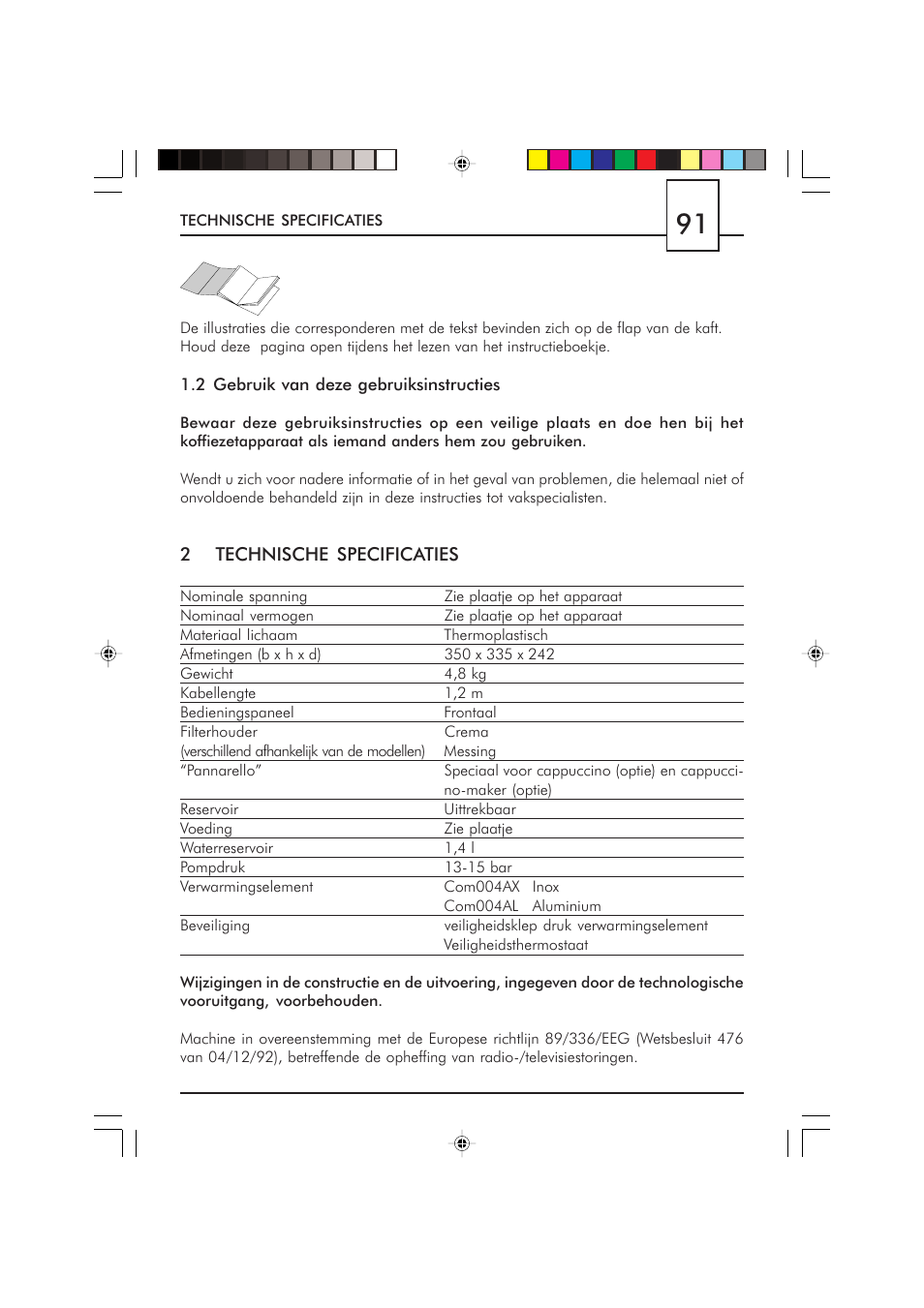 Philips Saeco Via Veneto Cafetera expreso manual User Manual | Page 91 / 104