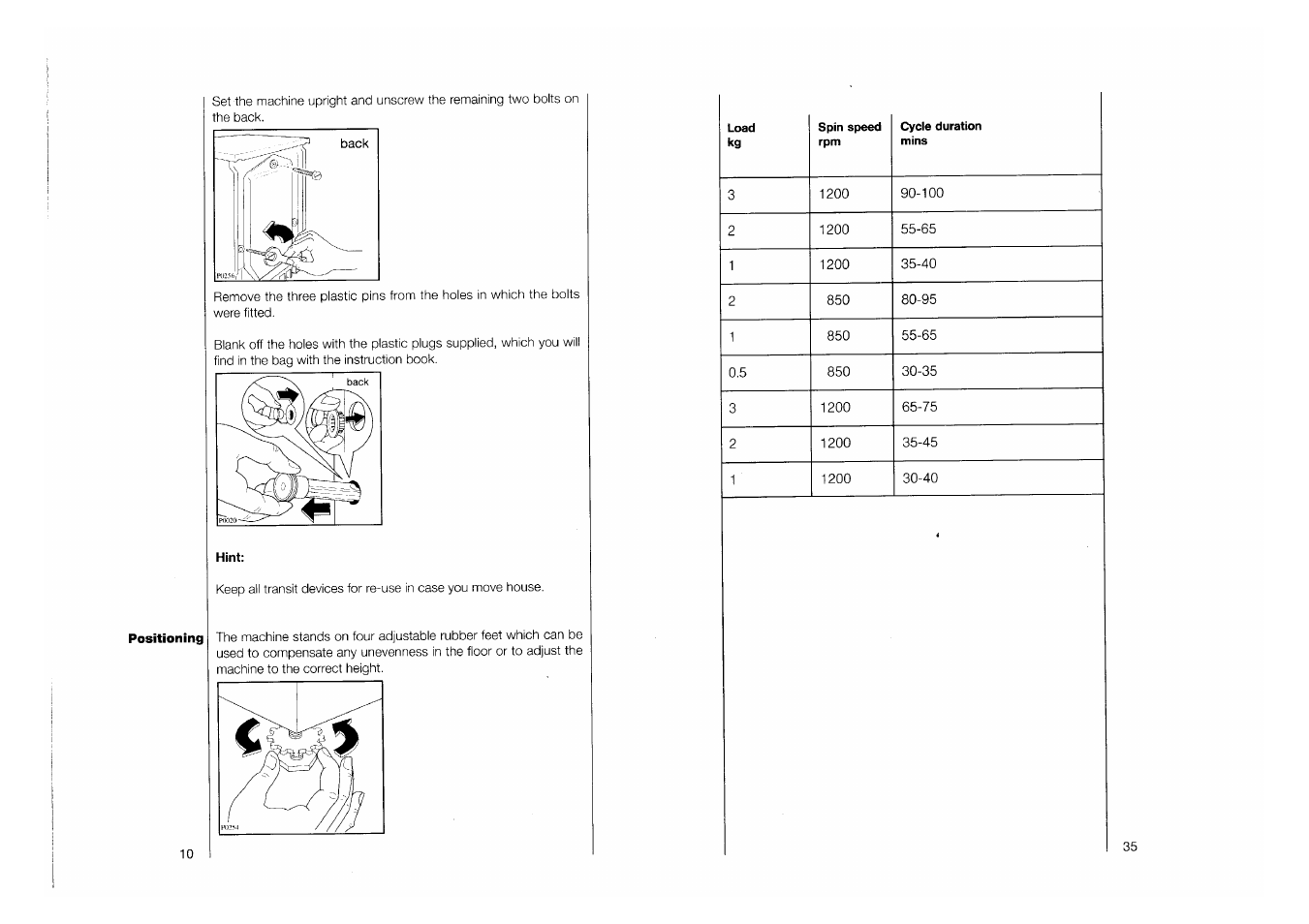 AEG 1263 User Manual | Page 10 / 22