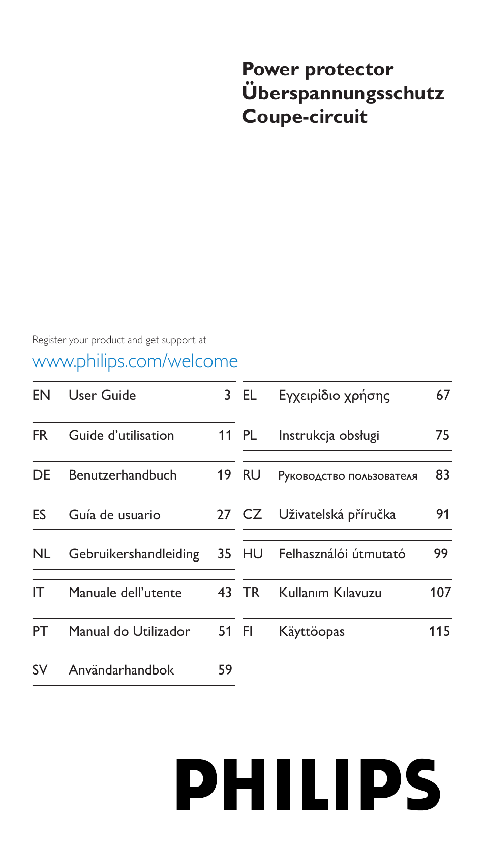 Philips Multiplicador de potencia User Manual | 122 pages