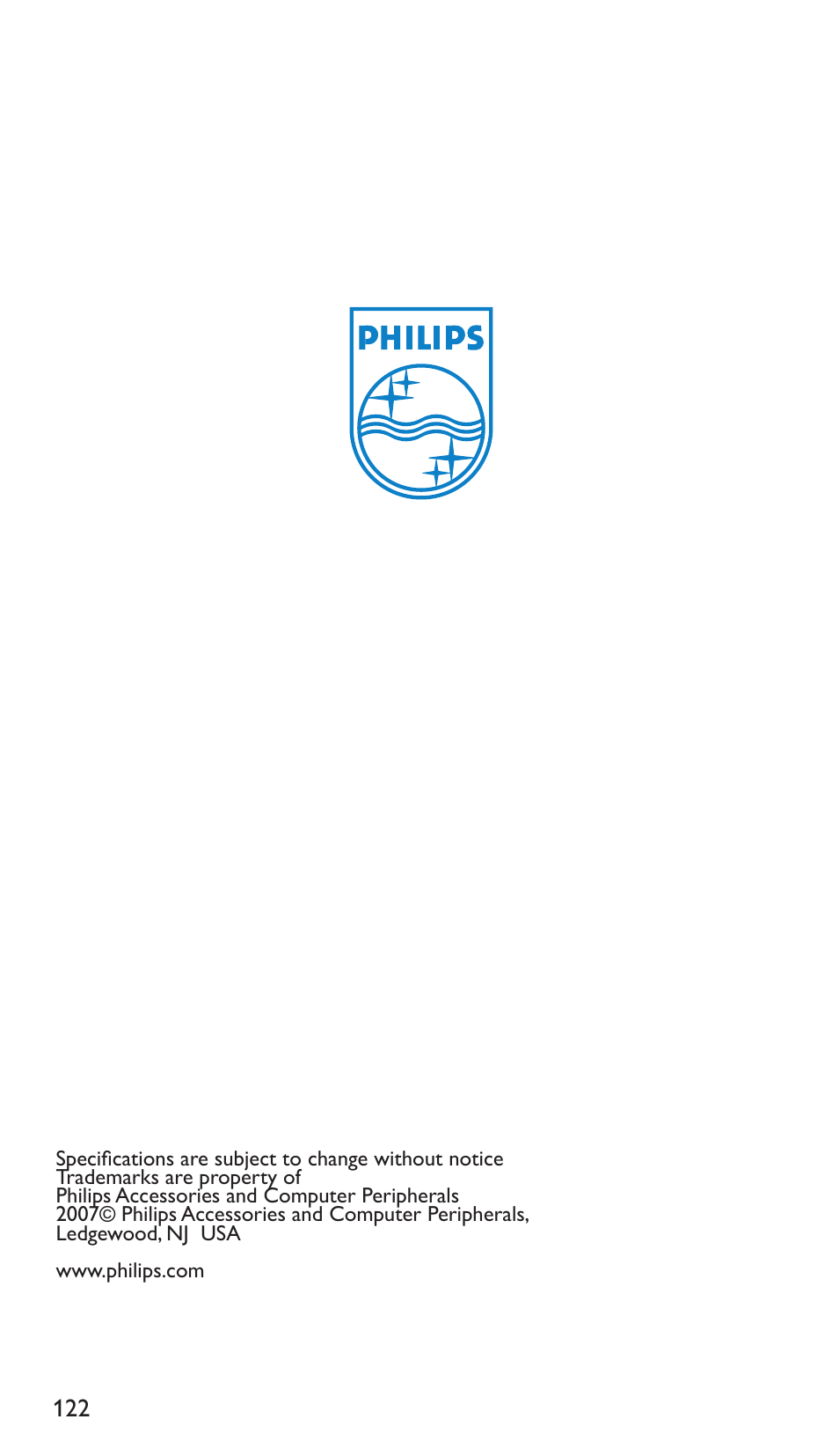 Philips Multiplicador de potencia User Manual | Page 122 / 122