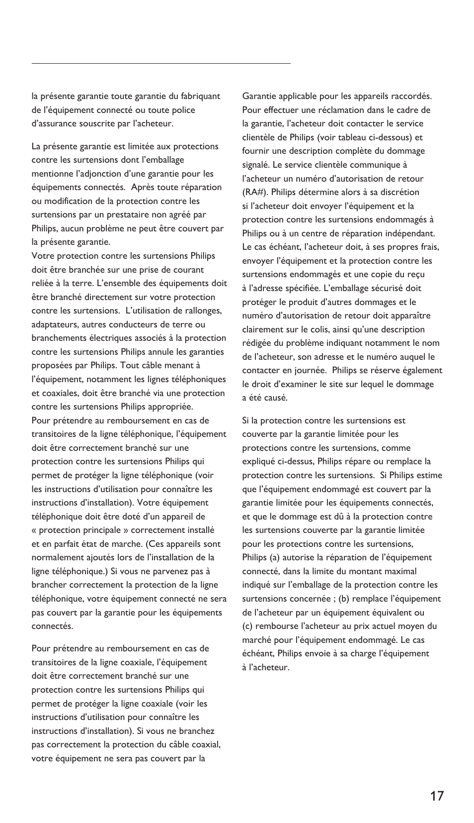 Philips Multiplicador de potencia User Manual | Page 17 / 122