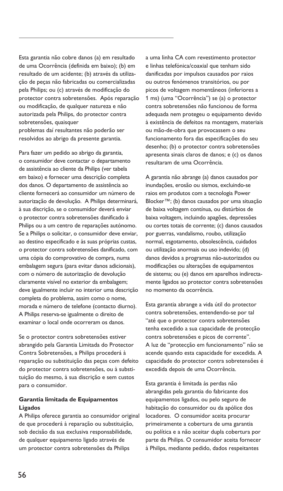 Philips Multiplicador de potencia User Manual | Page 56 / 122