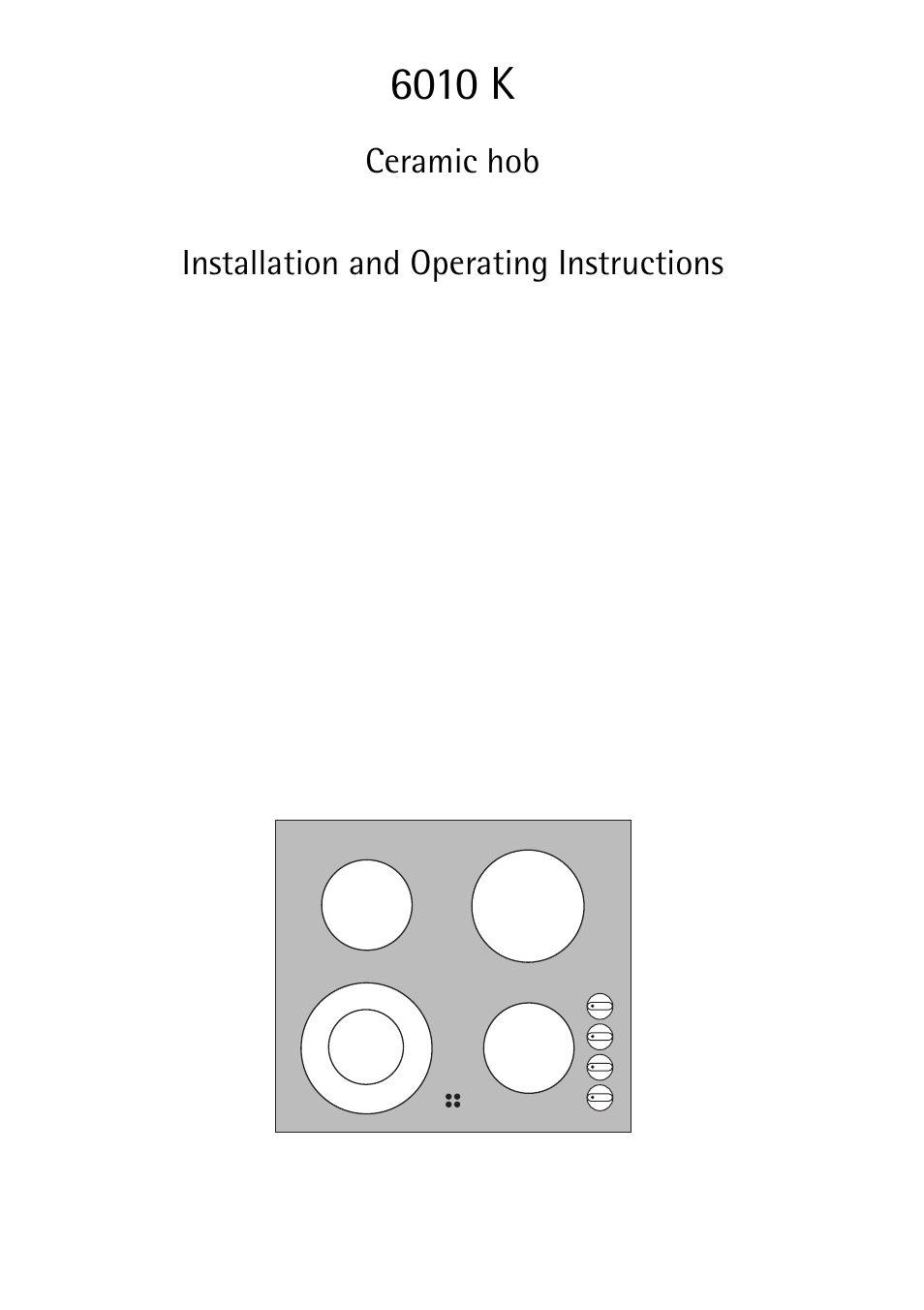 AEG 6010 K User Manual | 20 pages
