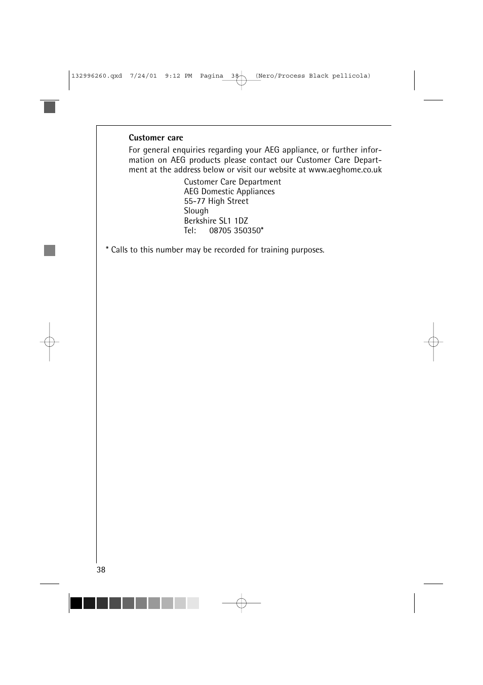 AEG LAVAMAT 10500 VI User Manual | Page 38 / 52