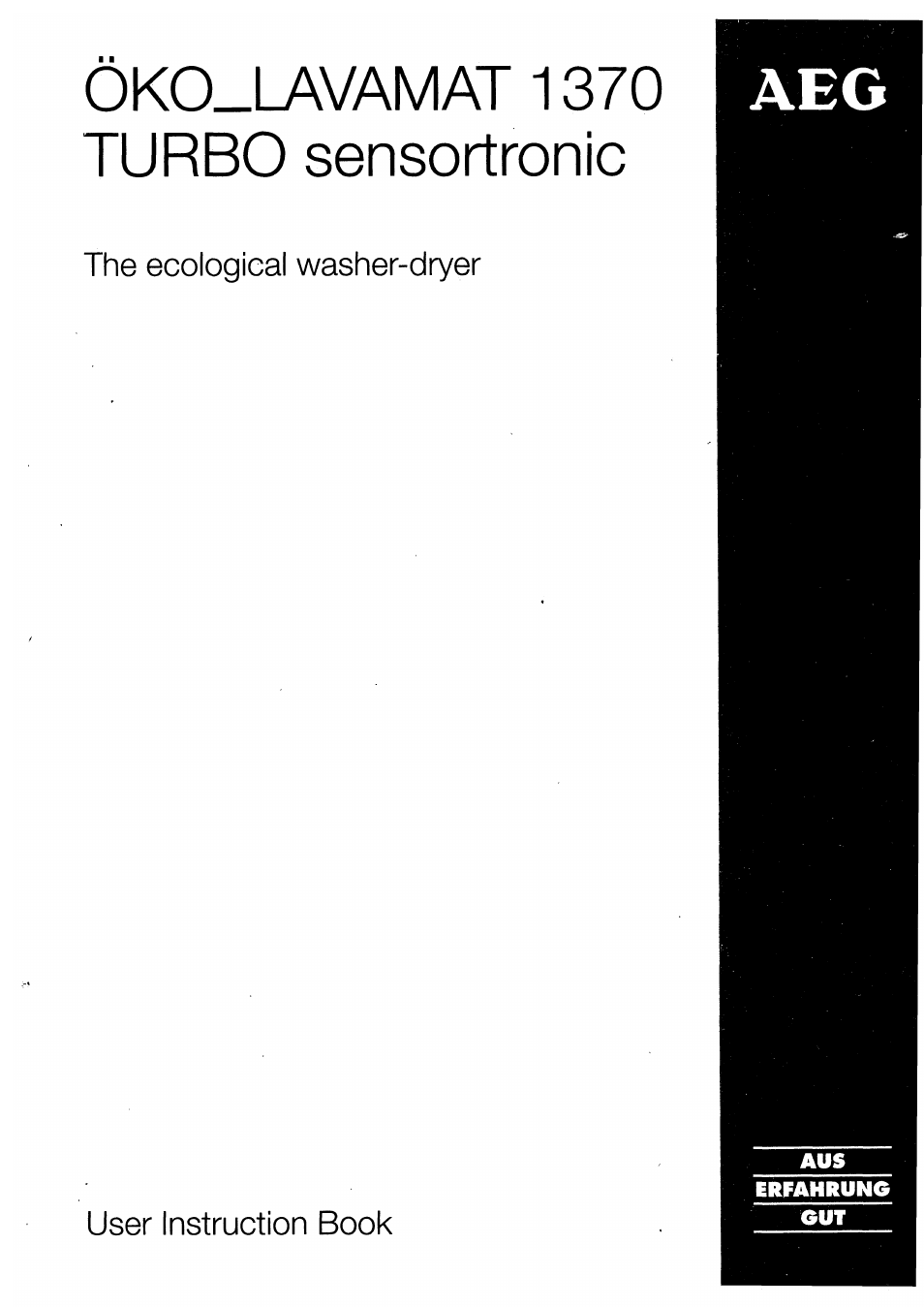 AEG 1370-1 User Manual | 44 pages