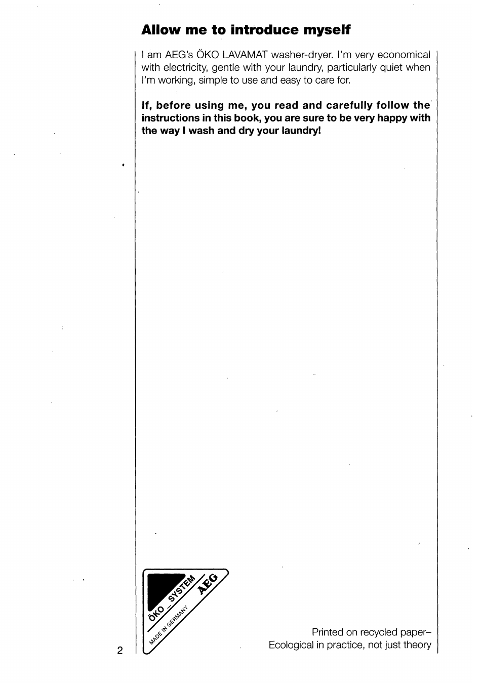 AEG 1370-1 User Manual | Page 2 / 44